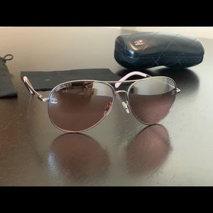 Chanel Pilot Aviator Sunglasses (Pink)